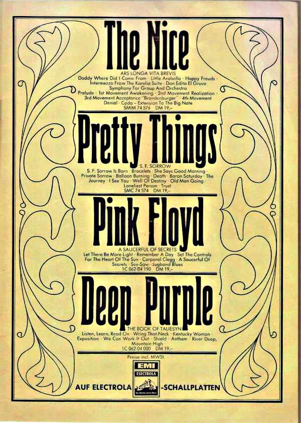 The Nice - Pink Floyd - The Pretty Things